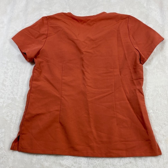 FIGS Catarina Scrub Top Technical Collection Womens XS Short Sleeve Orange - Picture 6 of 8